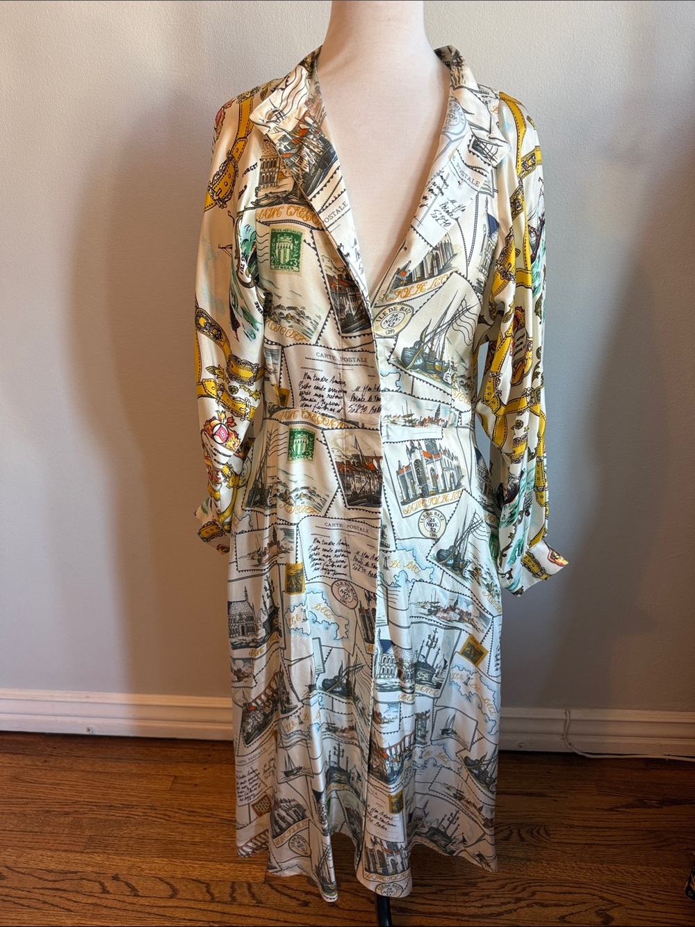 La Prestic Ouiston Silk Midi Dress